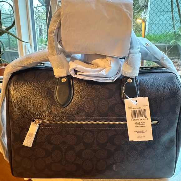 Coach - Rowan Large Satchel in Signature Canvas - NWT + protective covers - Picture 2 of 10